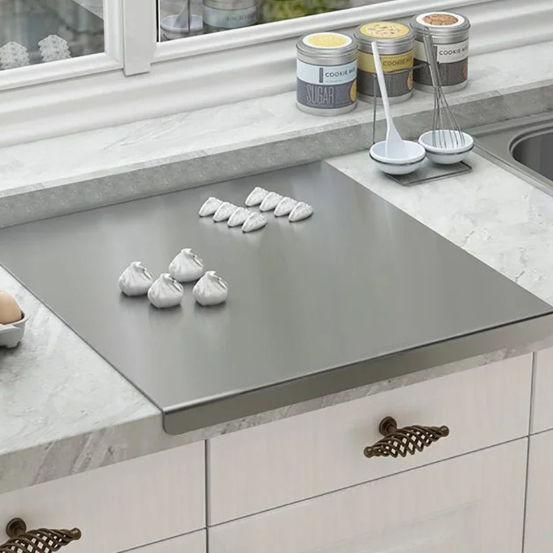 Stainless steel chopping board